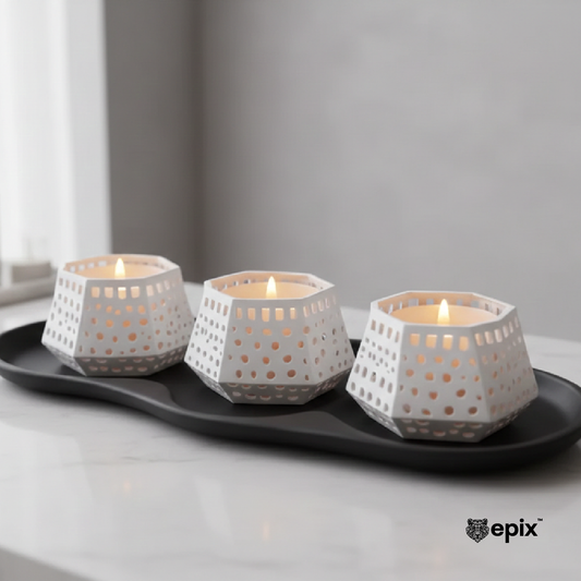 Mbajtëse qirinjsh VOID Glow